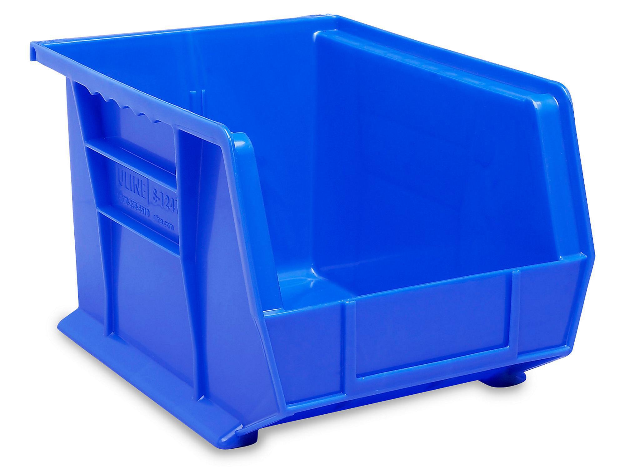 Plastic Hopper Stacking Bin: Blue